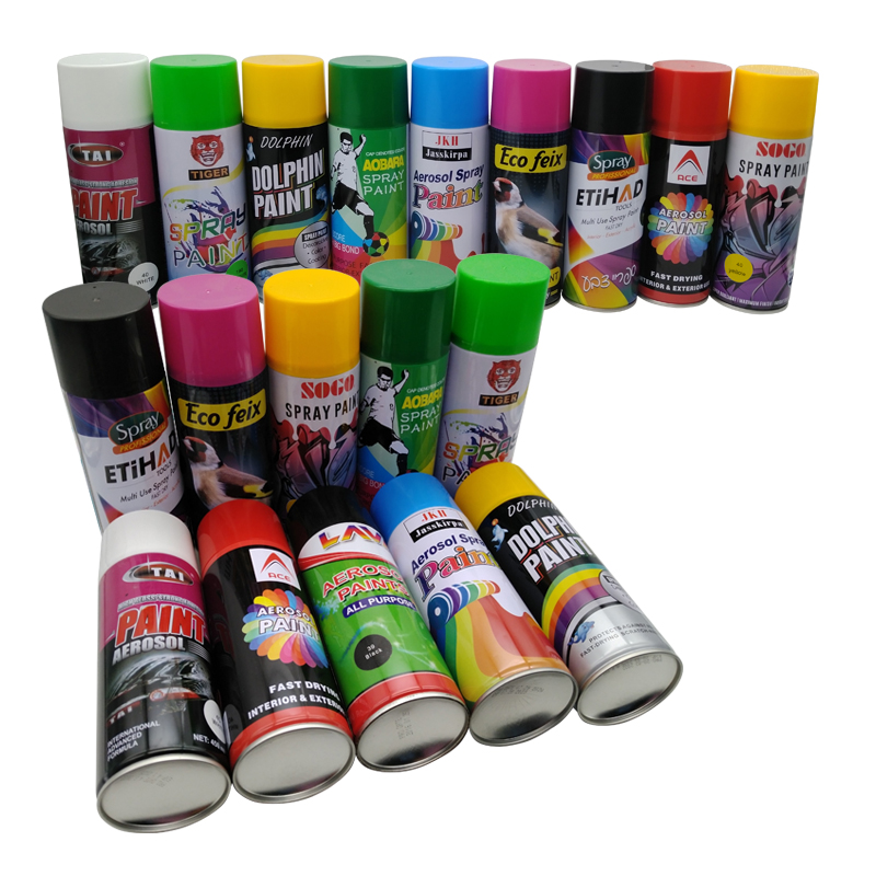 OEM 200ml 300ml 400ml 450ml sơn phun sơn graffiti sơn graffiti sơn chrome sơn